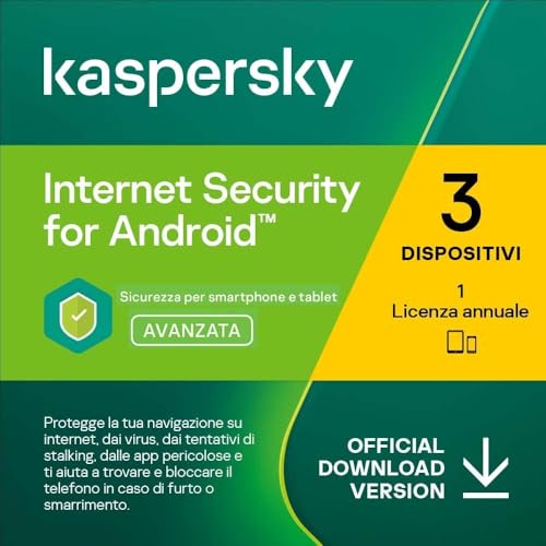 nextradeitalia Kasperski Internet Security for Android 2019-2025 - 3 Dispositivo - 1 año