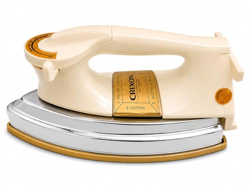 Image of 1.5KG Heavy Weight Dry Iron 1000W with 1 Year Replacement Warranty | Electric Iron Press for Clothes | Adjustable Temperature, Shockproof Heavy-Duty Body, Nonstick Soleplate | Made in India