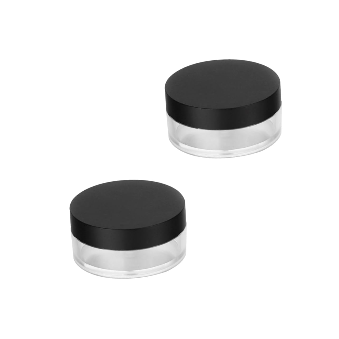 6pcs Face Powder Compact Empty Makeup Case Elastic Mesh Leakproof for Art Supplies Cosmetics