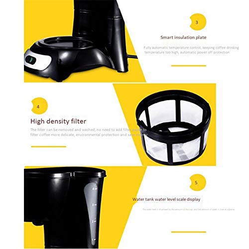 Zyx Coffee Machine, Drip Coffee Brewing Machine, Food Grade Pp Material Can Powerfully Control The Coffee Machine, Automatic Heat Preservation Coffee Machine Pink #TOP2