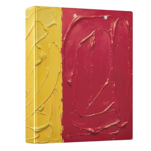 Classeur à anneaux en D 3,8 cm Peystean, porte-bloc de bureau à couverture rigide drapeau belge