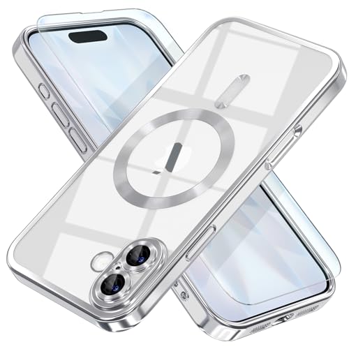 Image of Misea Magnetic for iPhone 17 Case Compatible with MagSafe Silver