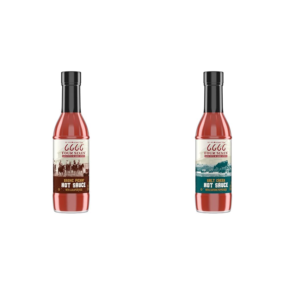 6666 Four Sixes Hot Sauce Bundle with Bronc Pickin' & Salt Creek Hot Sauce