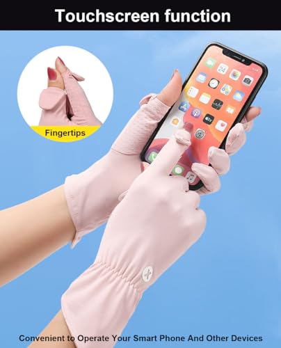 SUJAYU Luvas De Proteção Uv Ultrafinas De Dedo Inteiro, Luvas De Direção Femininas, Luvas Uv Respirá