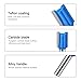 Boxonly 7 PCS Straight Cut Router Bit Set Milling Cutter Cutting 8mm Shank,6mm 8mm 10mm 12mm 14mm 18mm 20mm Cut Diameter Woodworking Straight Cutting Trimming Cutter Double Flute Grooving Bits