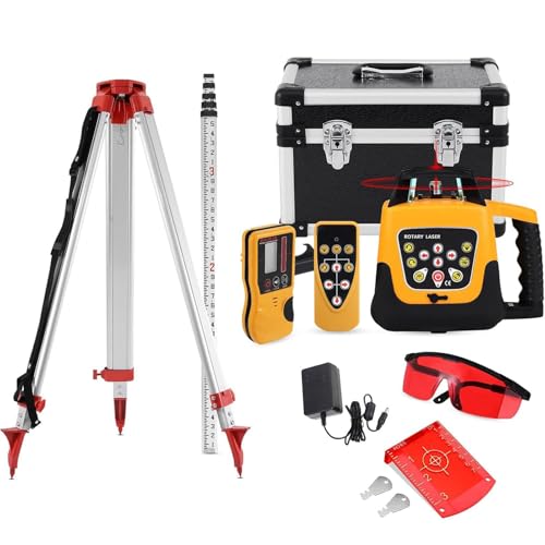 chengxiaorui Lazer Level Profesional Livella Laser Rotante Autolivellante Laser 500 m Strumenti di misurazione della Linea Trasversale Verticale Orizzontale autolivellante Strumenti
