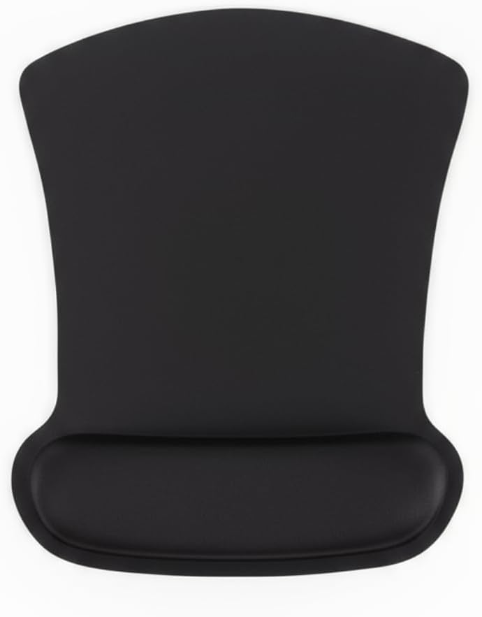 FlexPad Bilek Destekli Konfor Kaymaz Ergonomik Mouse Pad Siyah Siyah