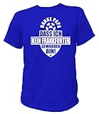  Artdiktat T-Shirt Danke Papa dass ich kein Frankfurter geworden bin Unisex, Größe S, blau