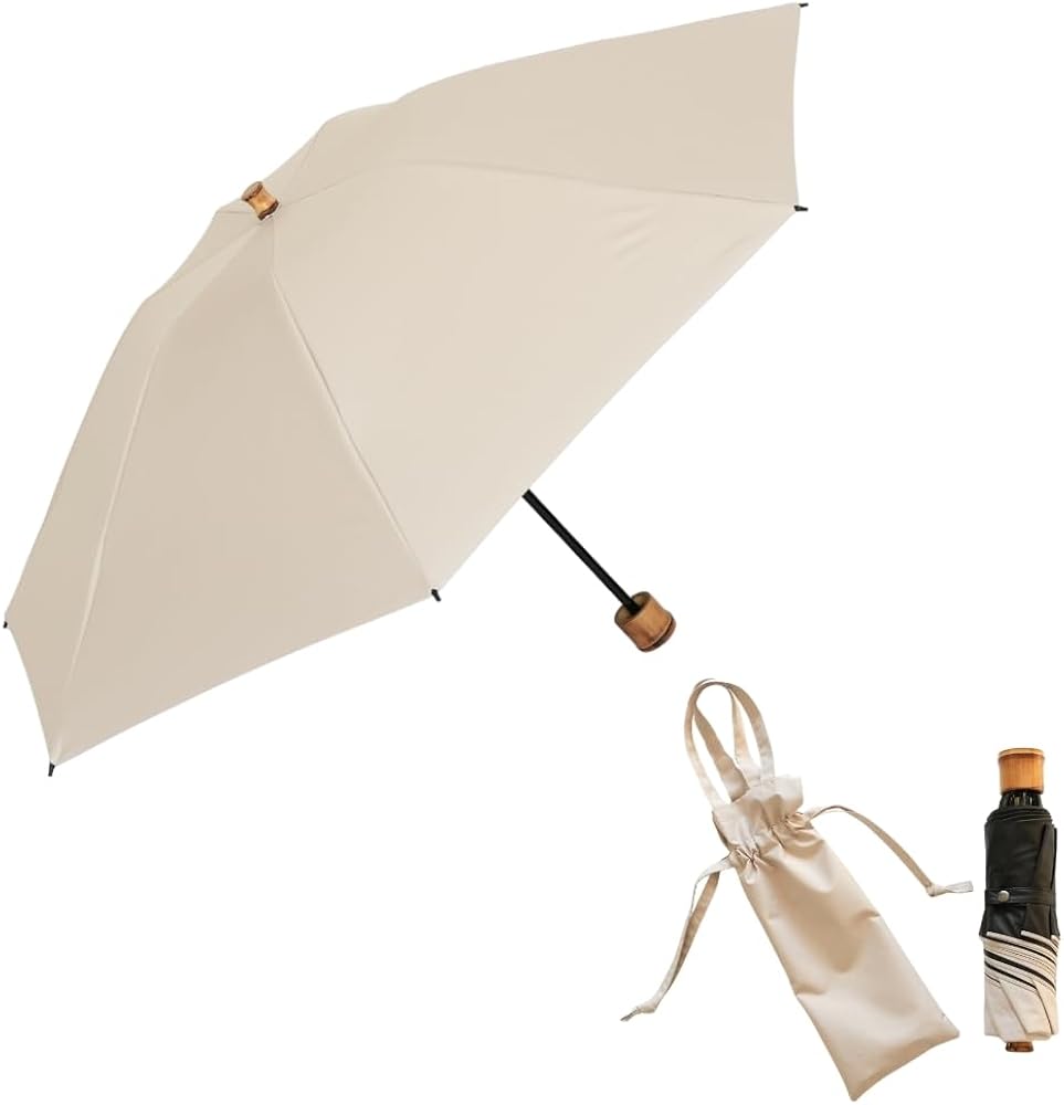 Amazon | 東レ サマーシールド 筒 バンブー 折りたたみ日傘 50cm 晴雨