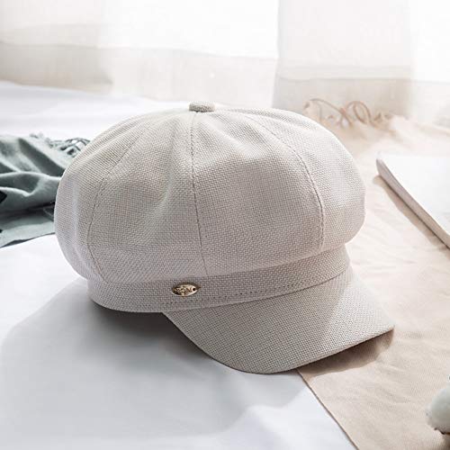 Bonnet tricoté béret anti-UV style journal sauvage pour visage abrité