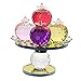 Dekoracyjne Crystal Crystal Jabłka Miska Owocowa Figurka z obrotową podstawową Craft Wedding Office Desktop Centerpiece (5 jabłek) (Color : Colorful Fruit Bowl)