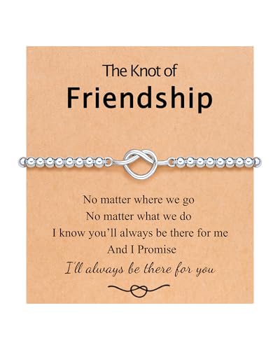 Eryuor Friendship Knot Bracelets Gifts for Women Best Friend Galentines Valentines Birthday Female Bff Woman Ideas
