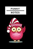  Notizbuch Funny Notes: Notizbuch mit lustiger Eule