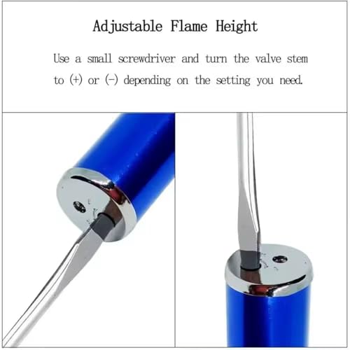 Encendedor soplete de butano FERNBE metal tubular azul miniatura 3