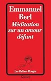  Méditation sur un amour défunt