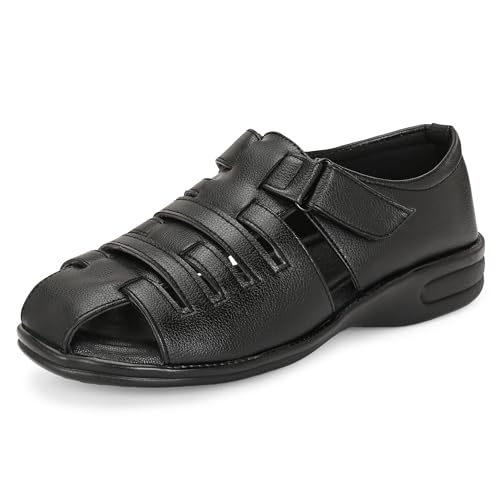 Image of Centrino Sandal for Men | Grip Insole for Stability | Modern Look with Straps | Comfortable Footwear (9780)