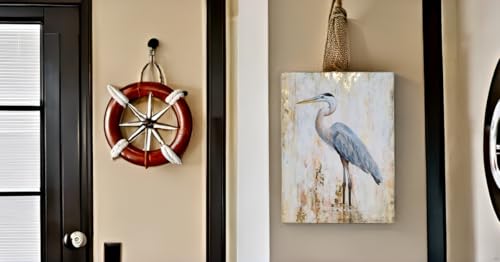 Yihui Arts Bird Canvas Wall Art - Heron Painting with Gold Foil for Farmhouse Living Room Decor by Yihui Arts - Used condition - Image 3