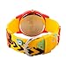 Disney Pixar Cars Lightning McQueen Watch for Kids - Boys Watch - Toddler Watches - Kids Toys Boys Toddler - for Teen - Red Bezel - 3D Yellow Strap