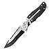 SOG Fatcat Folding Knife FC01-N - Satin & Black TiNi, VG-10 Steel, 4.5" Blade, Titanium & Rubber Handle, Arc-Lock, Nylon Sheath