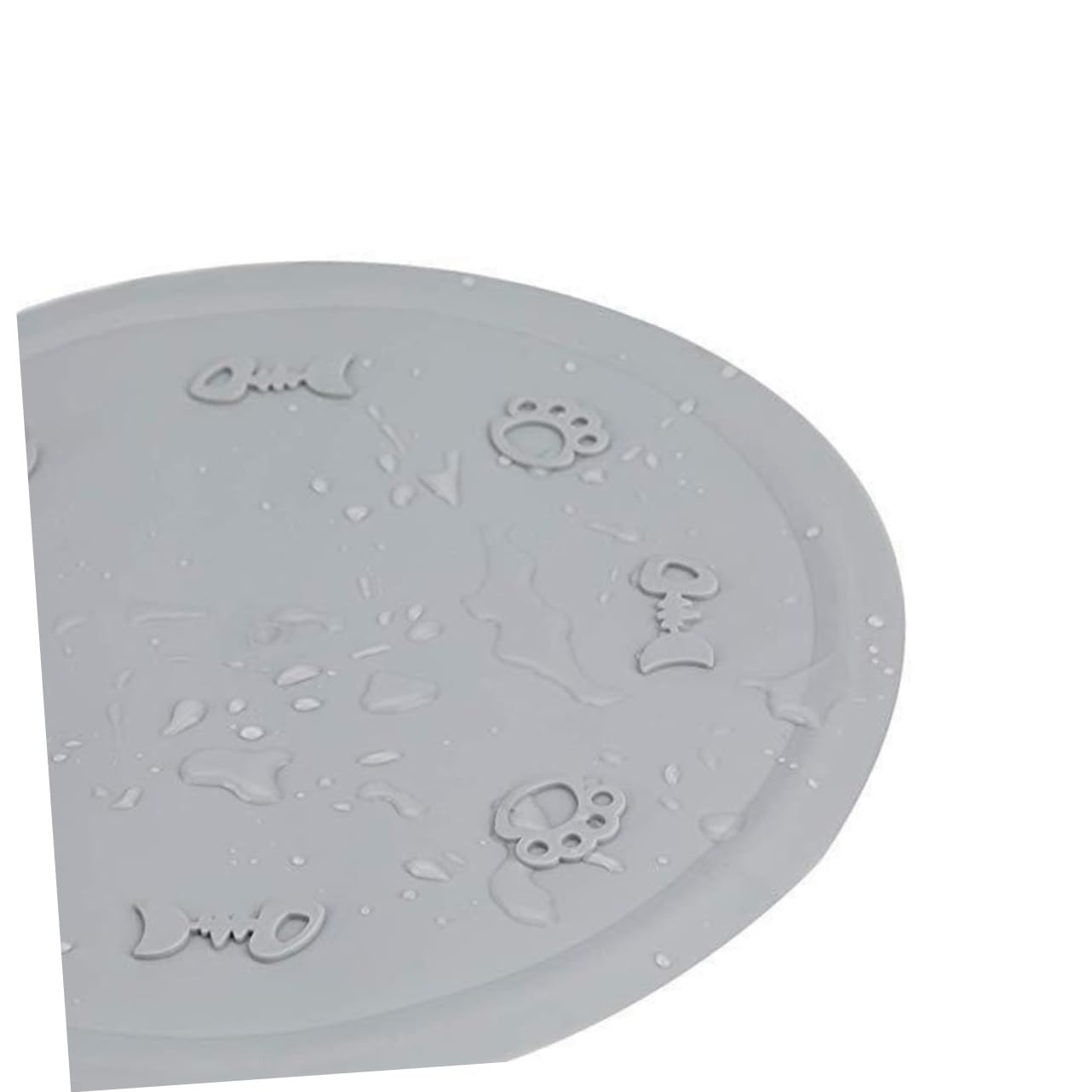 GRIRIW Cat Feeder Pad Pet Food Mat Silicone Pet Cushion Dog Feeder Bowl Mat Raised Cat Bowl