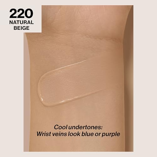 Revlon Liquid Foundation, ColorStay Face Makeup for Combination & Oily Skin, SPF 15, Medium-Full Coverage with Matte Finish, 220 Natural Beige, 1 Fl Oz - Image 3