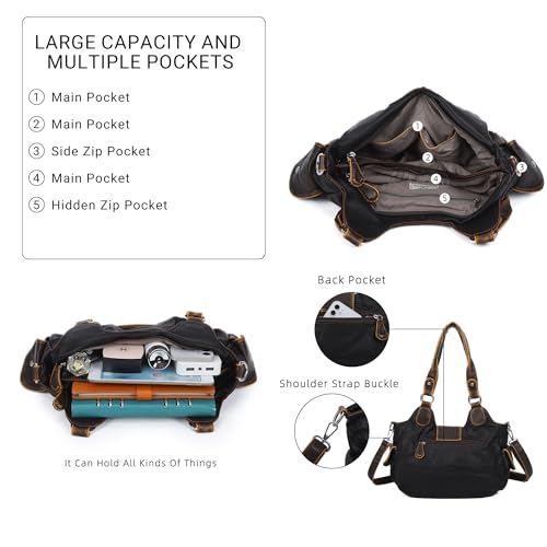 Image of Angel Kiss Hobo Bags for Women Vegan Leather Purses and Handbags Ladies Chic Shoulder Bags Crossbody Purses with Metal Studs