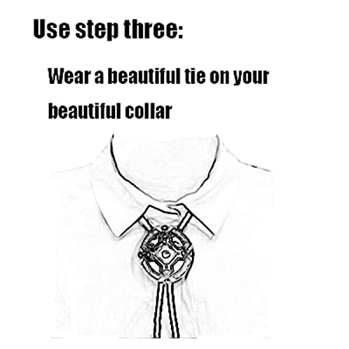 Bolo cravate homme en pierre d'agate et corde cuir véritable - 6