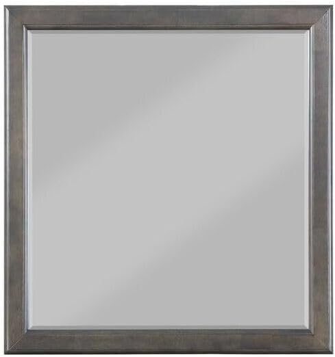 HomeStock Hollywood Regency Mirror, Dark Gray