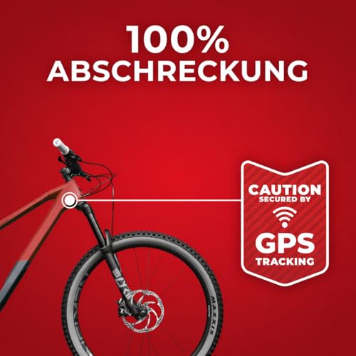 tagplus 2 x naklejka ostrzegawcza GPS w kolorze czerwonym, odblaskowa, odporna na działanie pomp siła klejenia dla maksymalnej ochrony przed kradzieżą, instrukcja obsługi (może nie być dostępna w