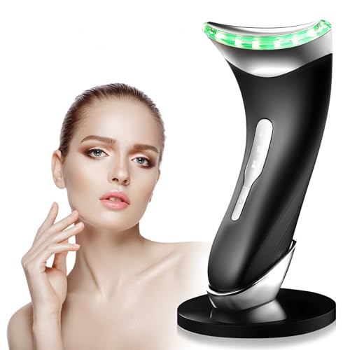 Anluomania Appareil Massage Visage Anti Rides, Appareil de Beauté, Appareil Massage Visage 3 Modes, avec Lifting EMS Massage, Thermique à 45℃, Pour...