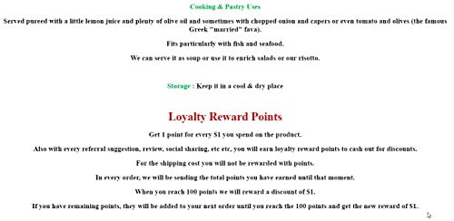 Traditional Greek Split Peas Fava Legume For Pea Soup & Salad 400Gr / 14.10Oz #TOP5