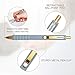 Aisibeiger Ballpoint Pens Black Ink Ball Point Pen with Super Soft Grip Medium Point 1.0mm Office Pens (Gold 12-count)