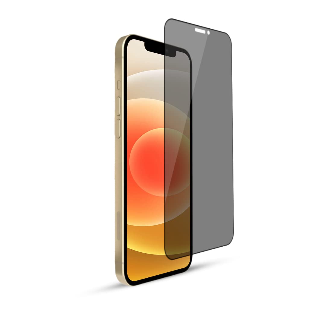 SMILE BIRD iPhone 12 Pro Max Privacy Screen Protector, Premium Tempered Glass Screen Protector, Anti-Scratch, Bubble Free, Face-ID, 9H Hardness, Scratch Resistant Privacy Glass for iPhone 12 Pro Max