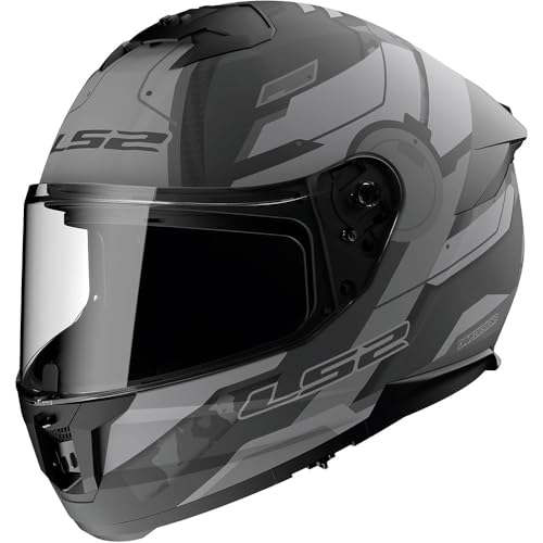 LS2, Casque Moto Intégral Stream II Shadow Matt Titanium Grey, M