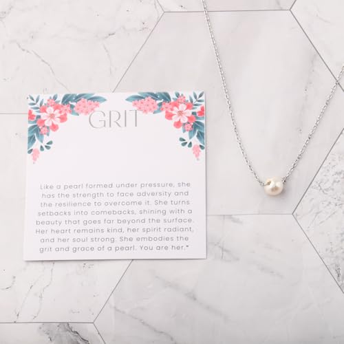 Collier pendentif grain de perle cadeau inspirant de motivation