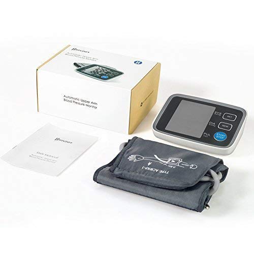 Blood Pressure Monitor, HYLOGY Upper Arm BP Monitor Cuff 8.7 to 12.6 Inch, Large Screen Display and 2 Users Mode 2 * 90 Memory Storage - Thumbnail 5