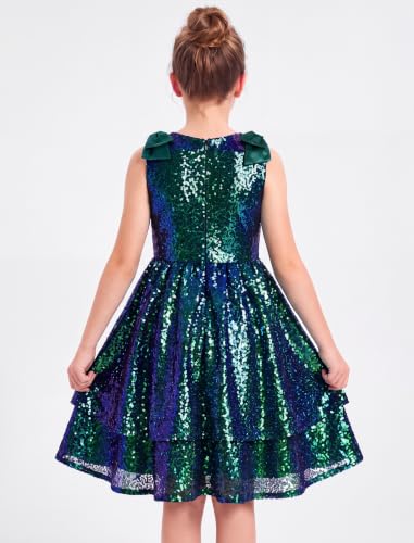 Girls Sequin Sparkly Dresses Tween Formal Party Fancy Dresses Size 7-14 - 14.99 w/ Code + 50% Off Code VZ8VLFW9 - image 2