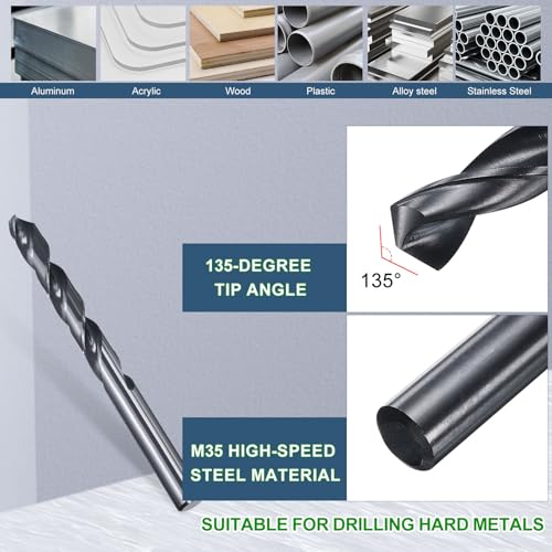 Mèche à creuser avec pointe 135° et finition nitruration noire pour perçage de précision - 4