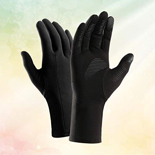 CLISPEED Luvas de Tela Sensível ATque Luvas de InvernHmens Mulheres Gel de Sile Antiderrapante Luvas