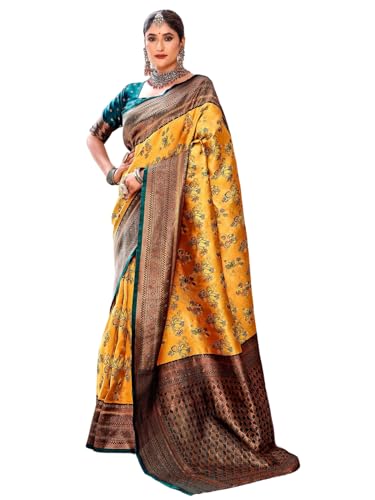 Image of GRECIILOOKS Saree | Women Saree | Cotton Silk Saree | Casual Saree For Women| Saree for Women | Silk Saree | Banarasi Saree