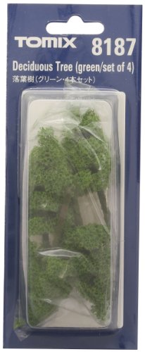 Arbres TOMIX miniatures N vert feuillage pour décor de train Tomy Tech