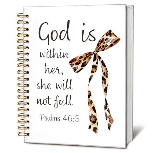 LIANGW Leopard Print Bible Notebook Journal School Supplies for Women