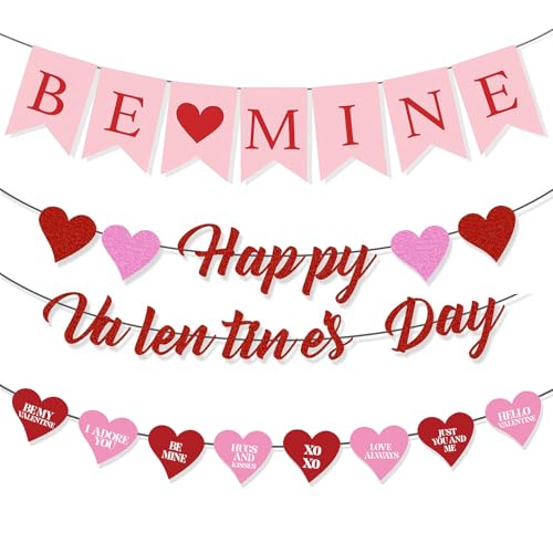 Valentines Day Decorations Set with BE Mine...