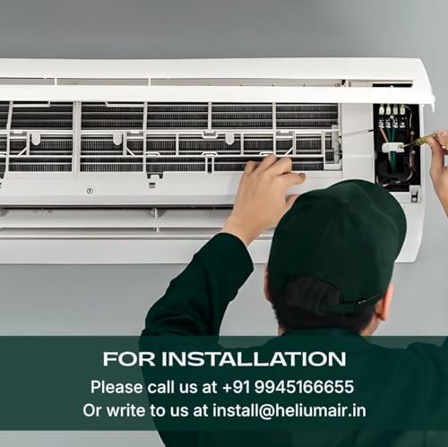 Image of Helium Smart Inverter Split AC, 0.8 Ton, 2027 New 3 star rated, 2700 W Cooling Capacity, App Controlled, AI Energy Saving, Gas Leakage Detection, 100% Copper | 083HAI26AESC