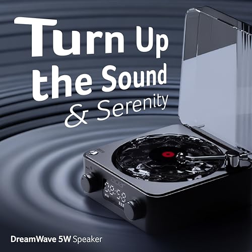 Image of Acer DreamWave Bluetooth 5W Speaker with Built-in 1500mAh Battery | TF Card & AUX Support | Water Ripple Night Light, White Noise Sound Machine, RGB Ambient Lamp, Portable Bedside Device