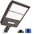WHLED 300W Outdoor LED Parkig Lot Light with Slip Fitter, 5000K Daylight 42000Lm 1000W HPSHID Equiv. ETL Commercial LED Parking Lot Lighting Fixture 300w Bronze Led Parking Lot Light