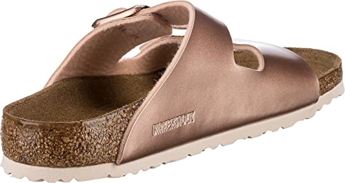 Birkenstock Girls Heels Open Toe Sandals, Brown Electric Metallic Copper Electric Metallic Copper, 11-11.5 Narrow Little Kid4