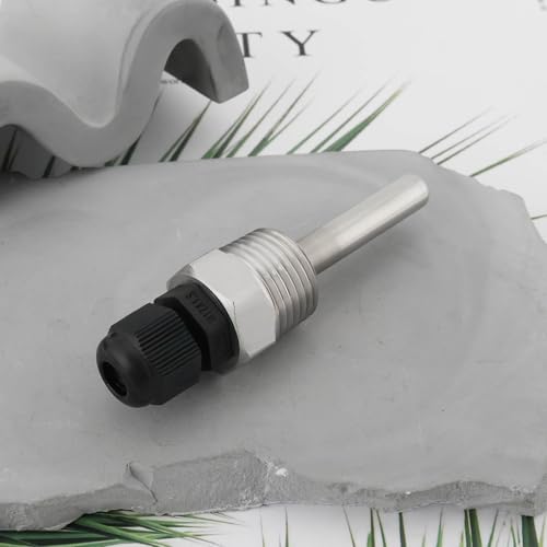 OTOTEC Tauchhülse, Thermowell G1/2 Zoll, 304 Edelstahl, Temperatursensor, Tauchhülse, Werkzeug für Temperatursensor, 6 mm Heizung (8 x 50 mm), 2 Stück