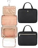 Relavel Metal Hook Toiletry Bag, Travel Bag, Waterproof Cosmetic Bag, Shampoo Toiletries, Men's and