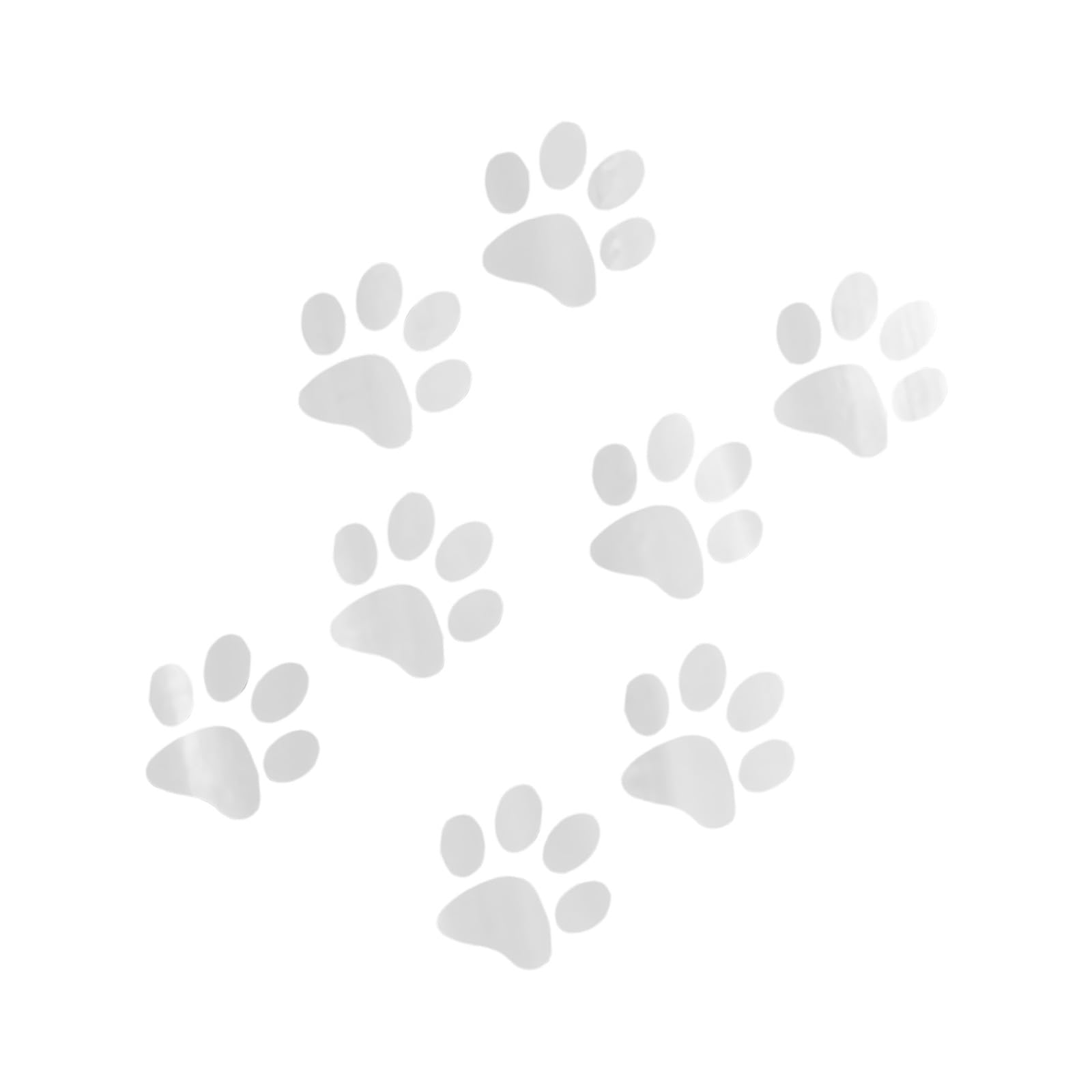 8PCS Reflective Cats Paws Stickers with Strong Adhesive Backing Water Resistant for Vehicle Truck SUV & Individual Items Waterproof Car Stickers